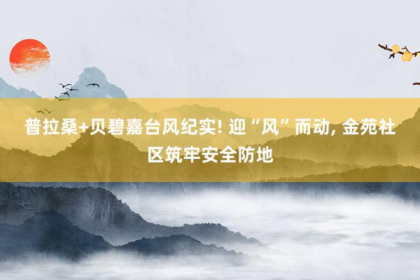 普拉桑+贝碧嘉台风纪实! 迎“风”而动, 金苑社区筑牢安全防地